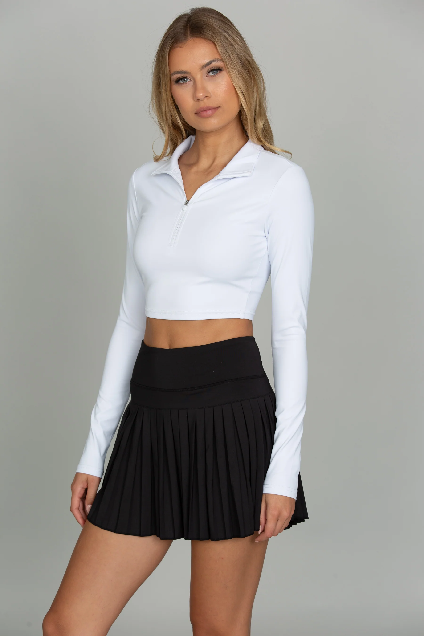 15" Black Pleated Tennis Skirt - Image 4